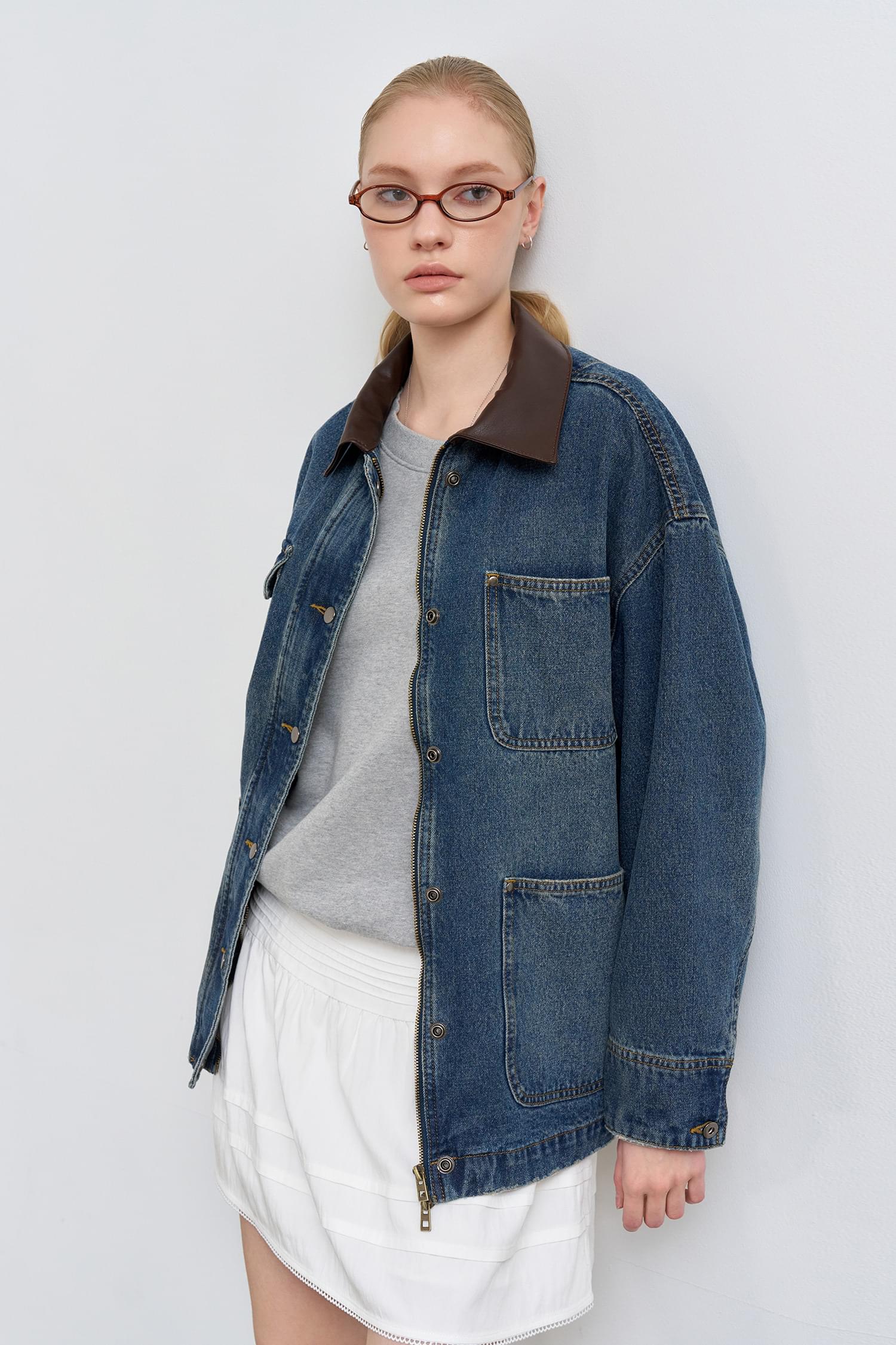 WOMAN denim work jacket