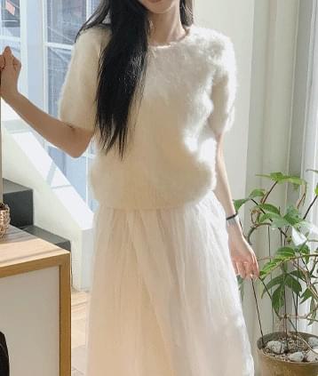 Downy brush knit