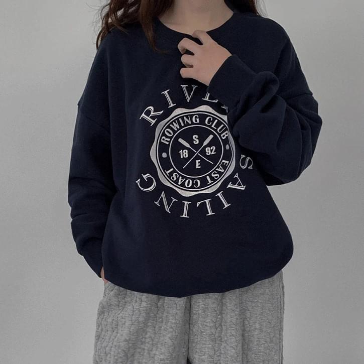 Riversailing Loose-fit lettering Sweatshirt