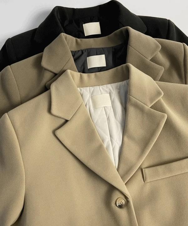 Lito 3 button overfit single quilted jacket spring winter graduation look 3 colors