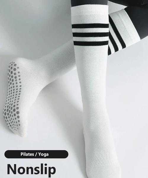 Blorer Anti-Slip Pilates Yoga Non-Slip Long Socks