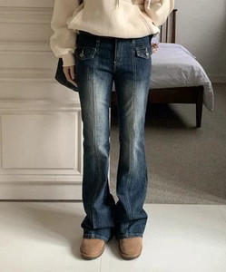 Medic Flared pocket denim pants