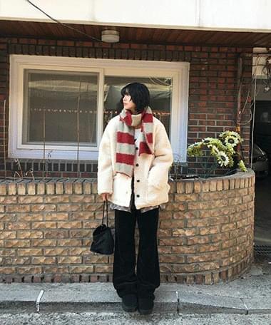Monkey Corduroy Flared Banding Pants