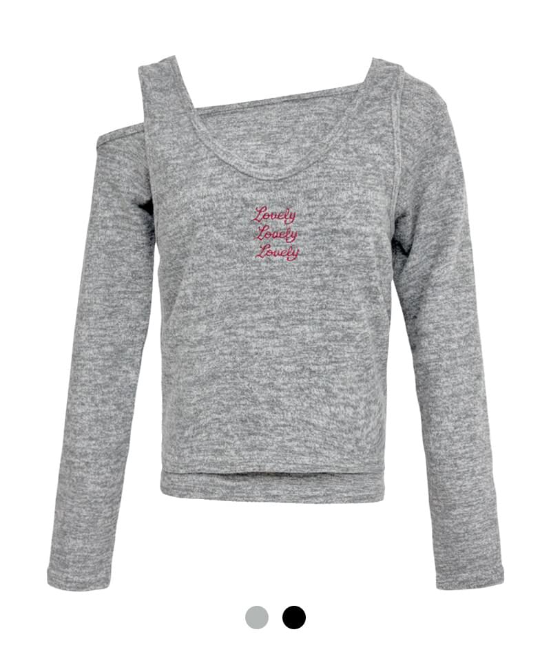 Lovely Layered Fleece-lined T-Shirt