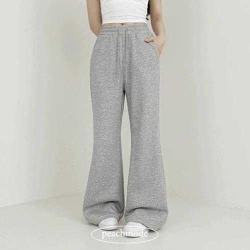 Long leg style, Libera banding semi Flared training pants