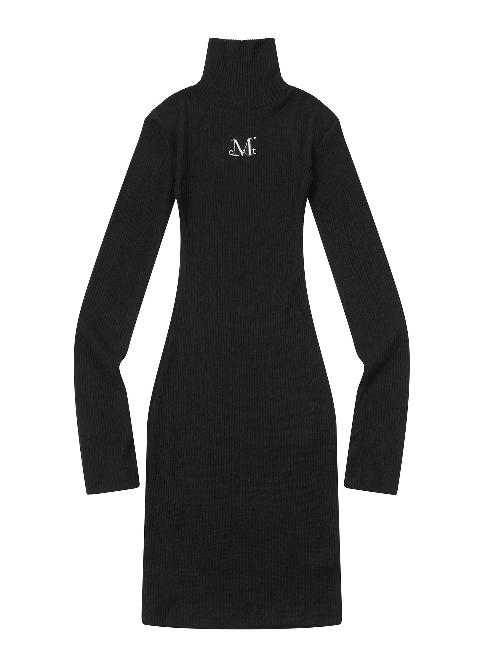 NEWCY LONG HIGH NECK SLIM FIT OPS NEWCY LONG HIGH NECK SLIM FIT ONE Dress (2 COLORS)