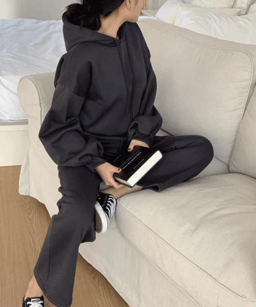 Fleece-lined Fleece Crop Hood Semi Wide Training Set P000BNMV
