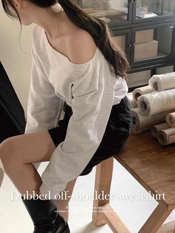 Dub off-shoulder Sweatshirt