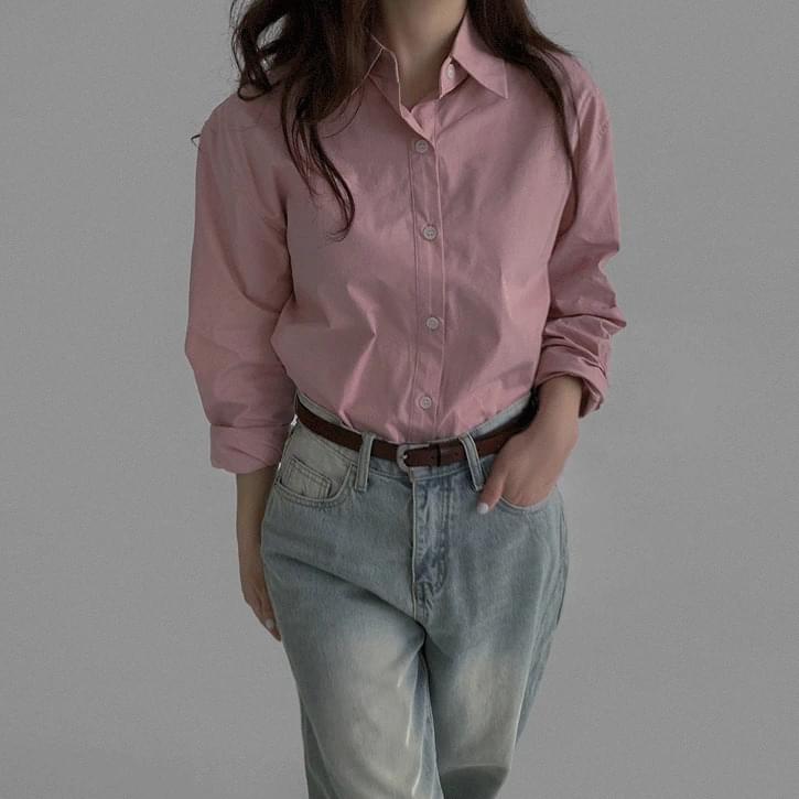 Mute Cotton Basic Shirt Shirt