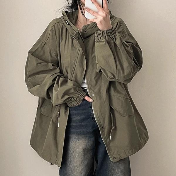 Mowinstring hood short Jacket