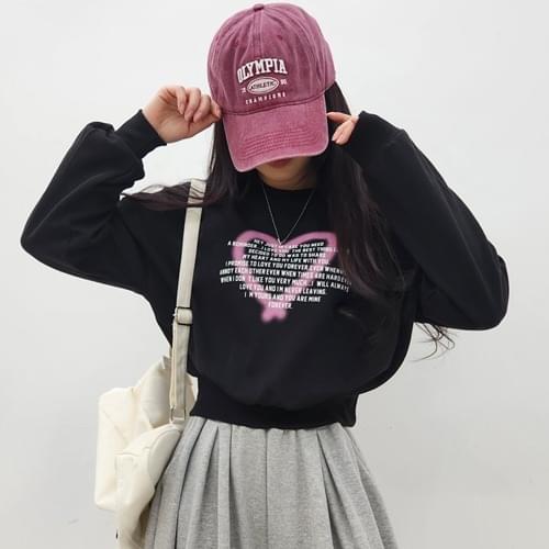 Heart Crop Sweatshirt