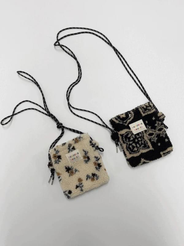 Hoto Shearling Mini Crossbody Bag