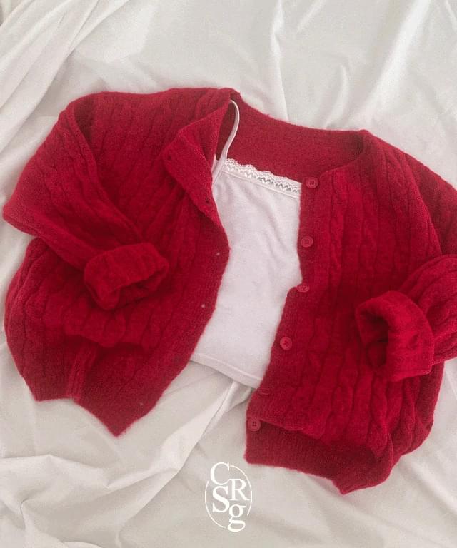May Cable Twisted Spring Cardigan