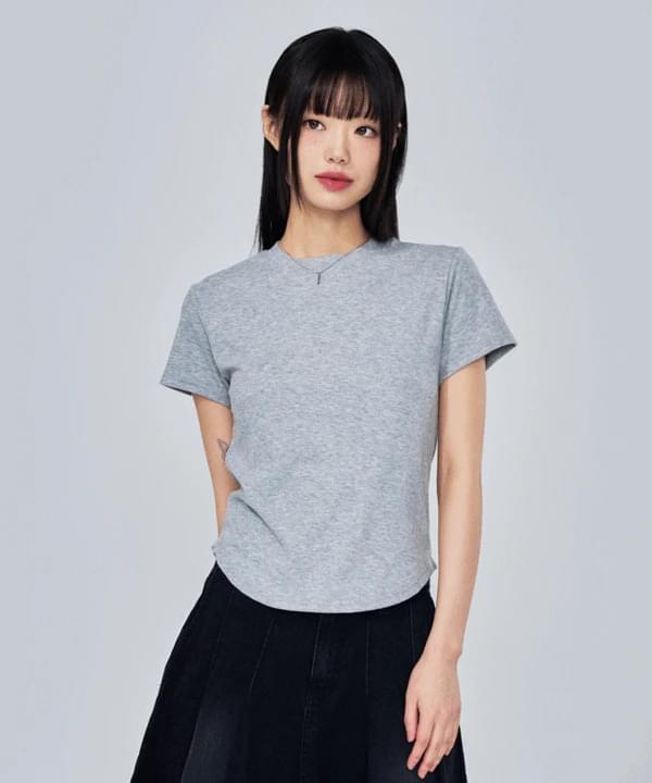Essential Ribbed Short Sleeve T-shirt 3 colors