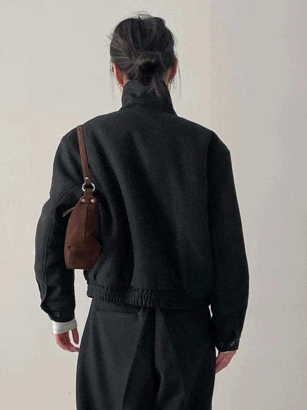 Bijou Wool Western Crop Blue Jacket