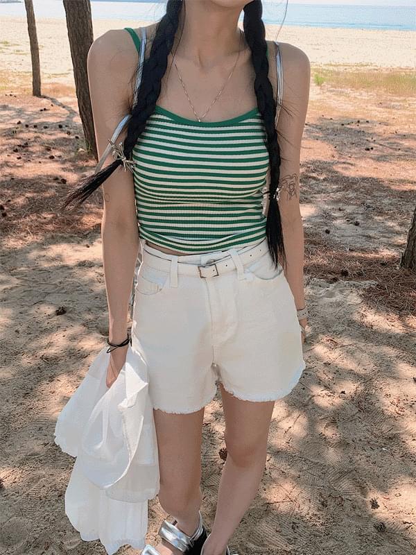 Bly Stripe Strap Sleeveless 无袖