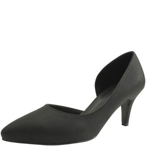 Domestically produced side-open stiletto heel high heel 7cm black