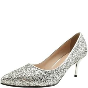 Domestically produced bling bling stiletto heel high heel 7cm silver