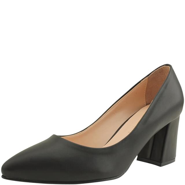 Domestically produced high heel stiletto heel pumps black