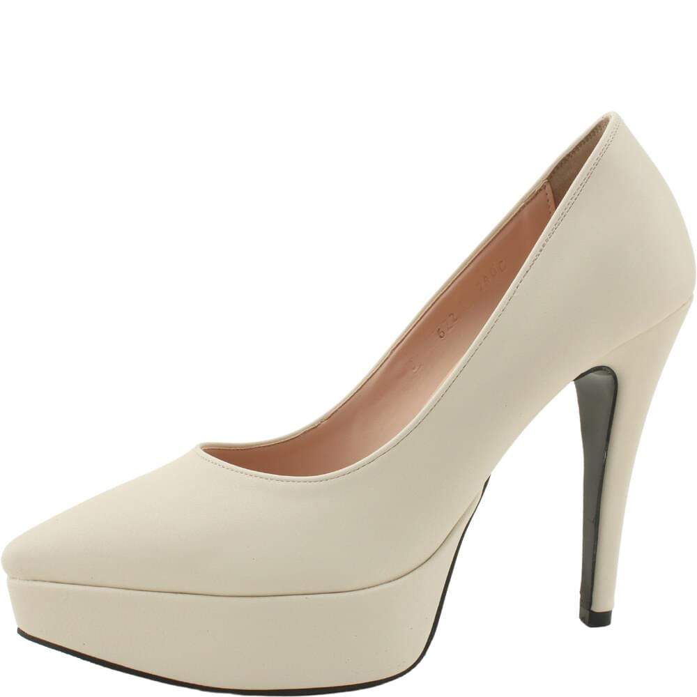 Domestically produced stiletto heel simple stiletto heel 12cm ivory