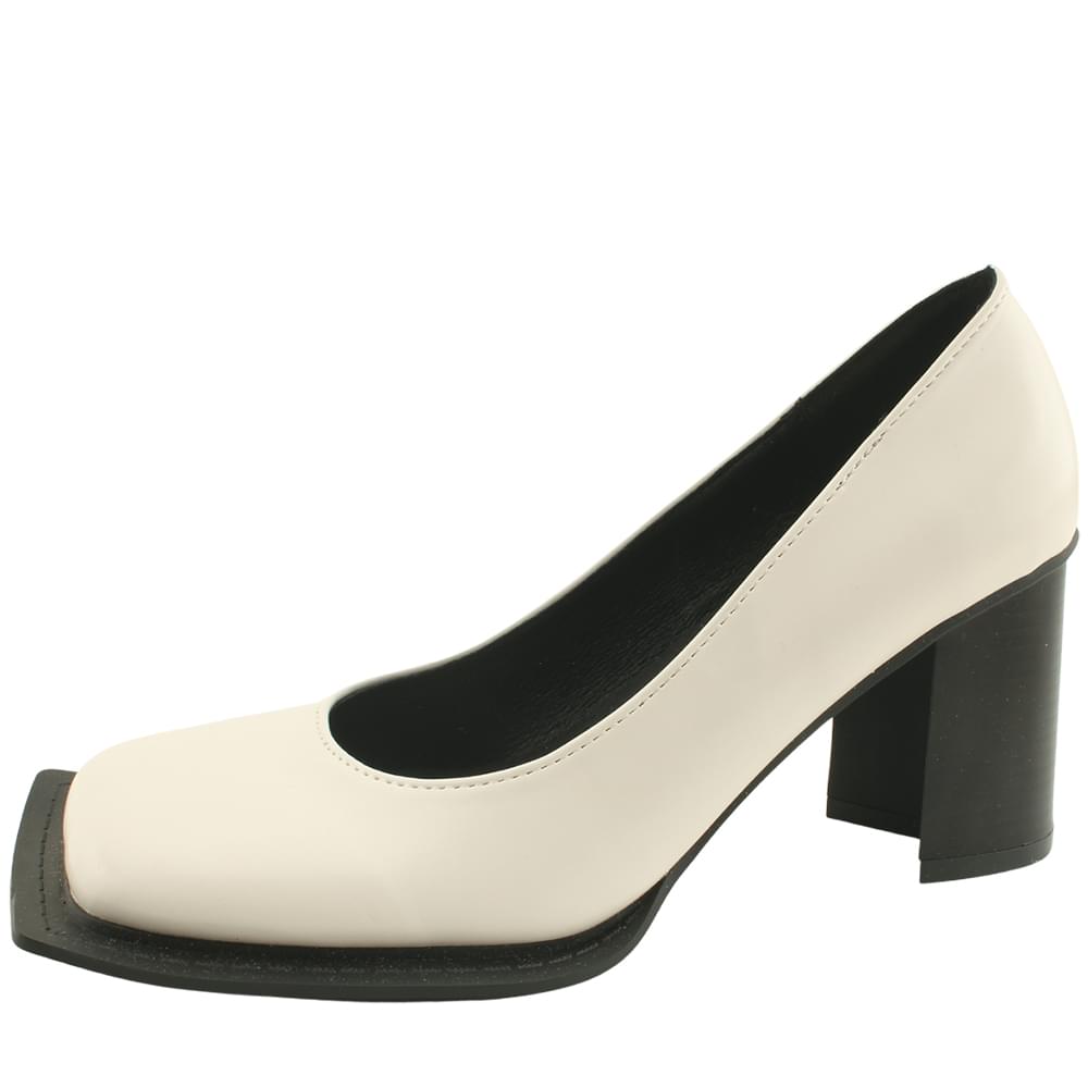 Chic Unique Square Toe High Heel Pumps 8cm