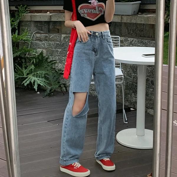 Command Wide Ripped Pants