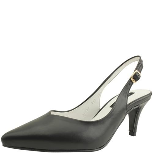 Domestically produced slingback stiletto heel high heel 7cm black