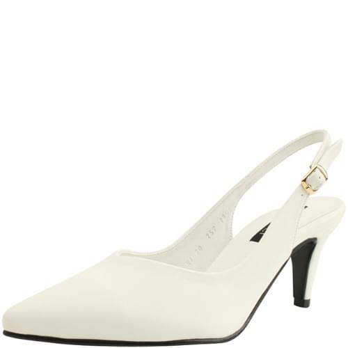 Domestically produced slingback stiletto heel high heel 7cm white