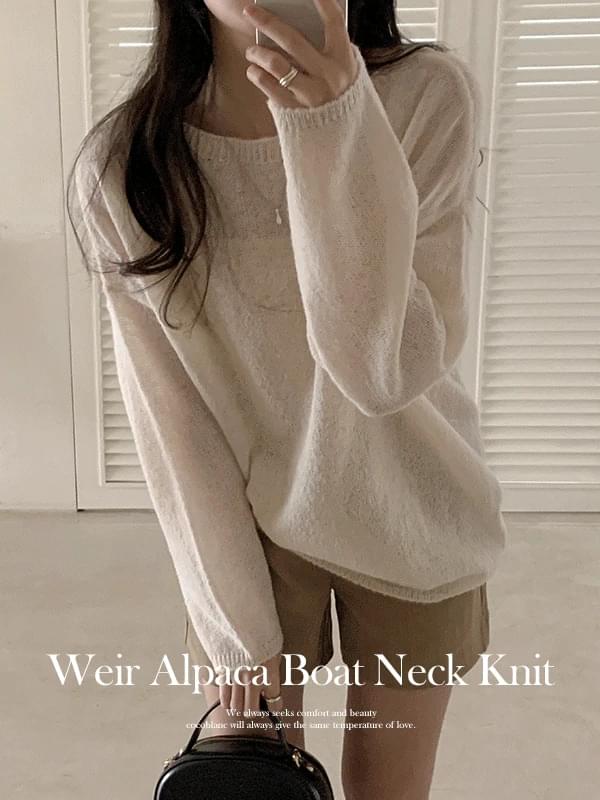 Weir Alpaca Boatneck Knitwear