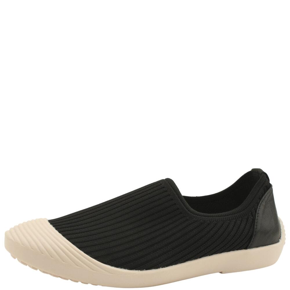  Knitwear Spandex Socks Soft Slip-On Sneakers Black