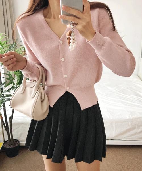 Saul Saul Basic Pastel V- V-Neck Knitwear Cardigan