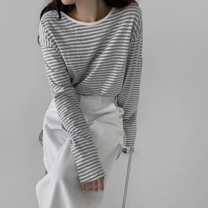 Rappa color 3 loose fit Striped T-shirt