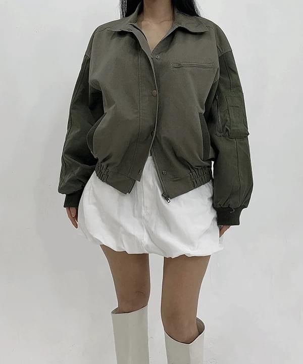 Pori Daily Unique Color Block Cotton Overfit Work Jacket