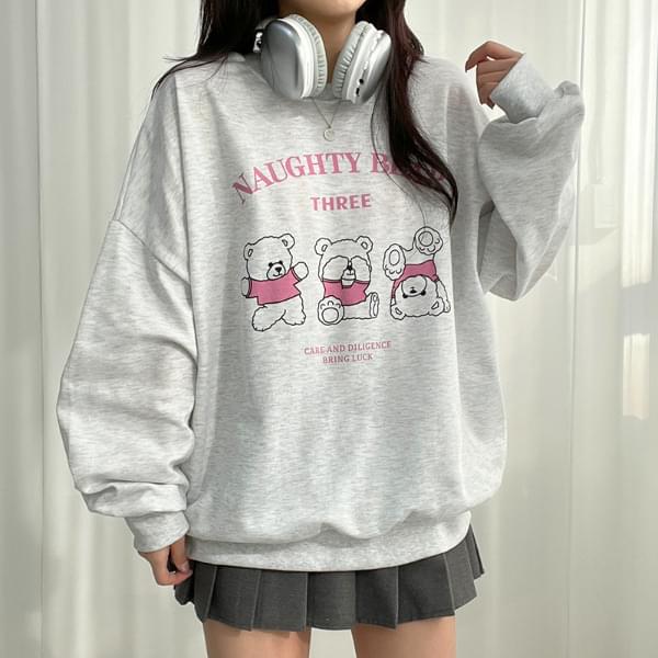 Triple Bear Overfit Sweatshirt