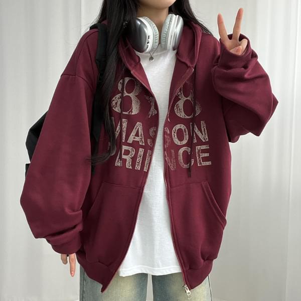 Mason Vintage Overfit Hooded Zip-Up