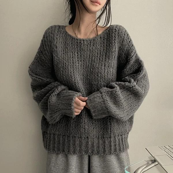 Mendy Soft A-Balloon Round Knitwear