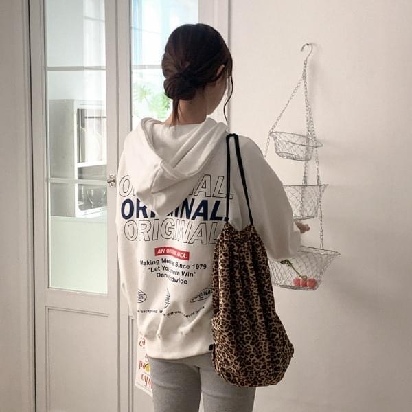 Slink Cotton Lettering Hoodie