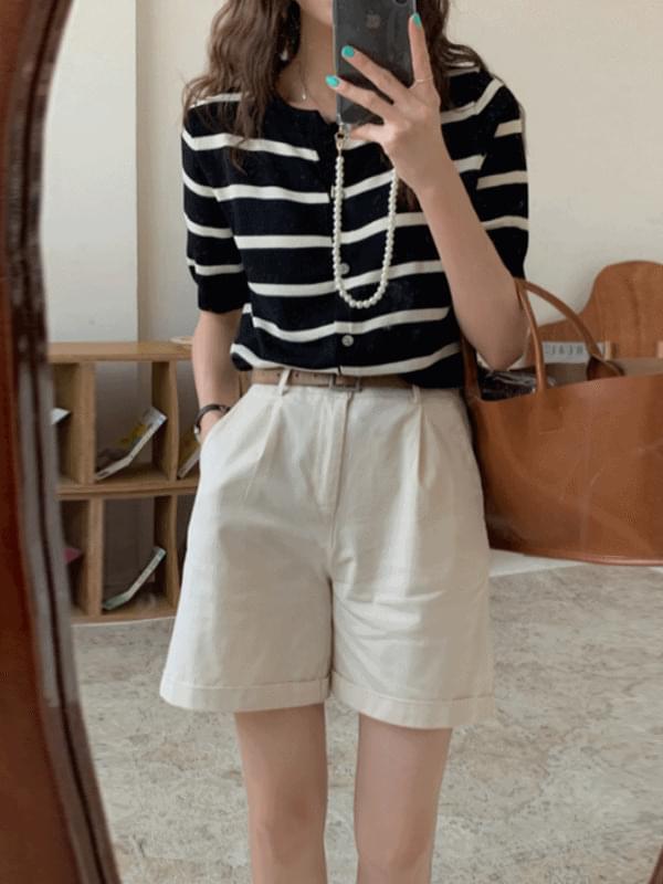 Round Striped cardigan