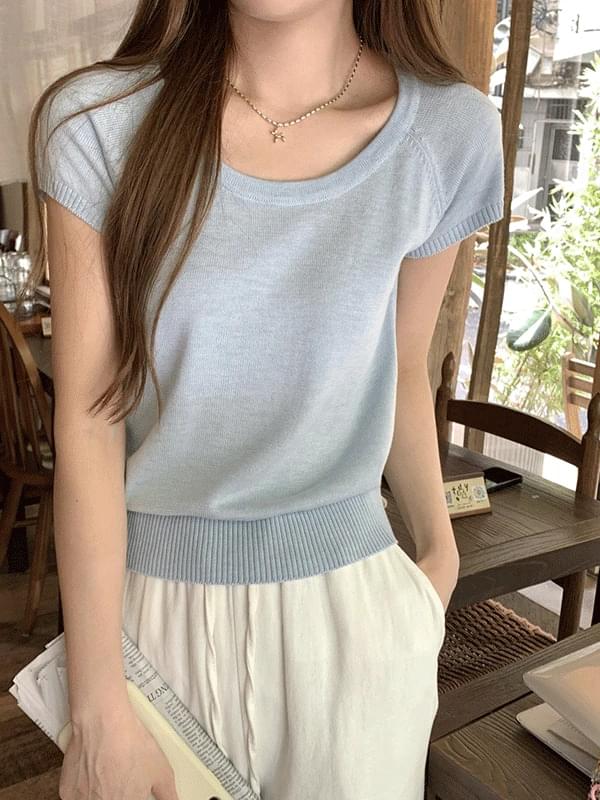 Faye Raglan Short Sleeve Knitwear