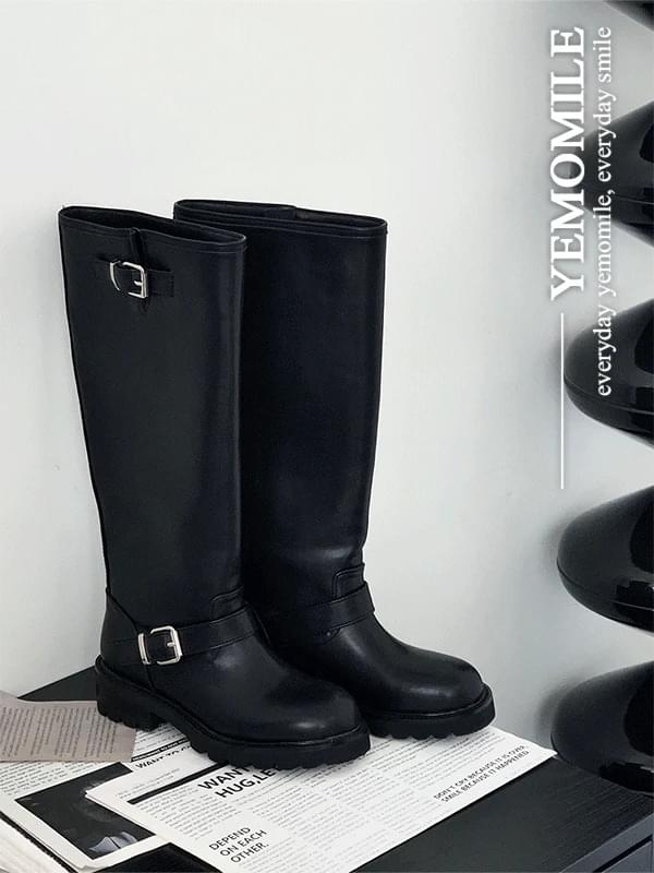 Use Buckle Long Boots