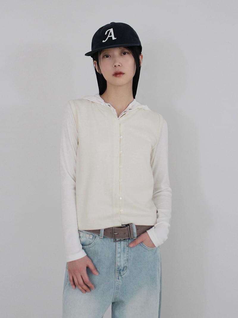 ANGORA BUTTON VEST