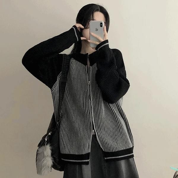 Mint raglan two-way knitwear