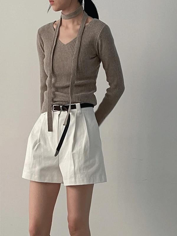 V-Neck V-Neck Knitwear T-Shirt