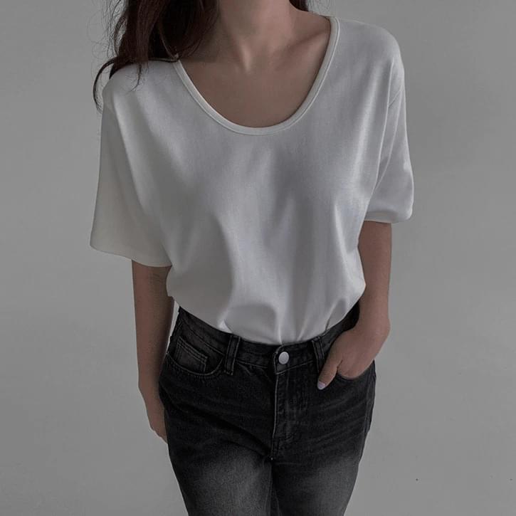 Deep Modal Relaxed Fit Short Sleeve T-shirt