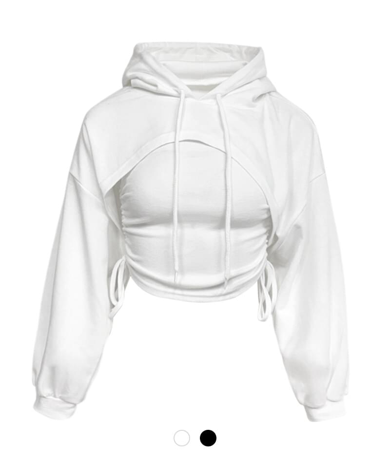 Shirring tube top & hood set