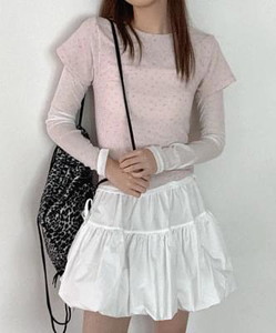Tweety Flower Angora Short Sleeve T-shirt