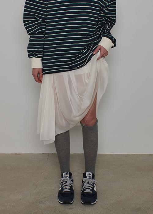 Riley Button Layered Skirt