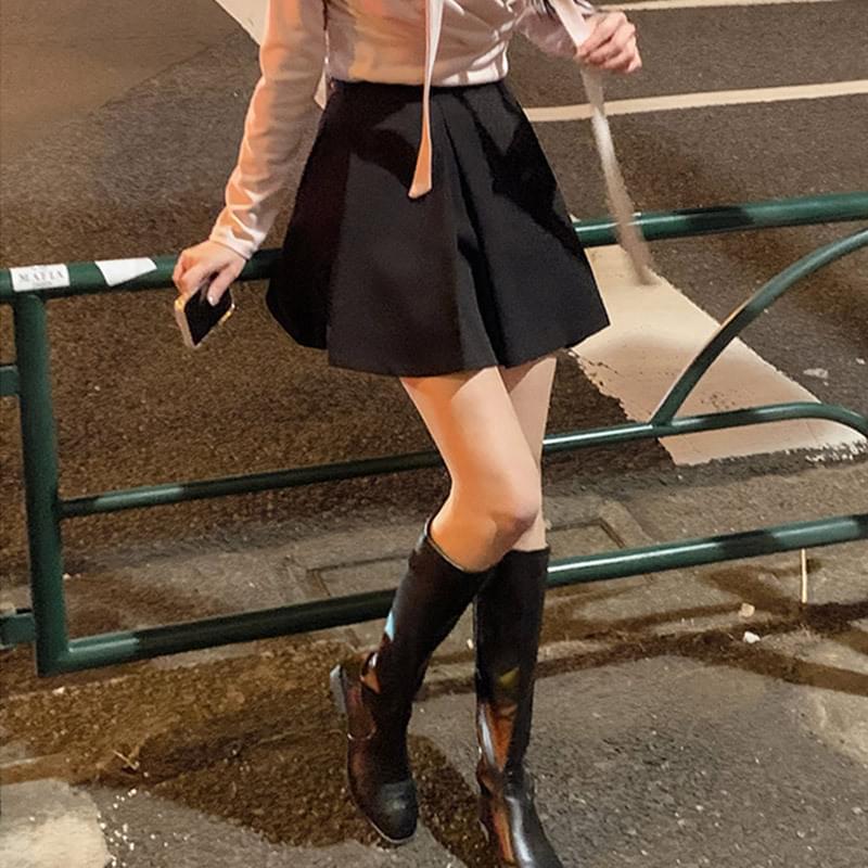 Newity pleated mini skirt