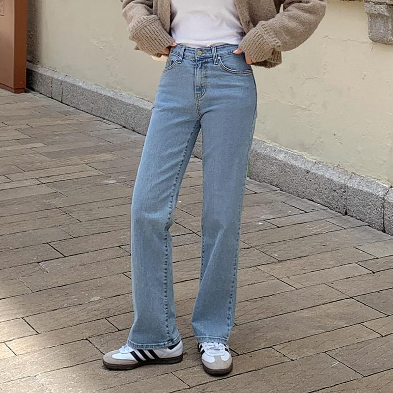 Leeden straight denim pants