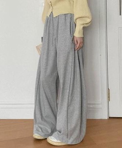 Dickin wide snap button banding pants